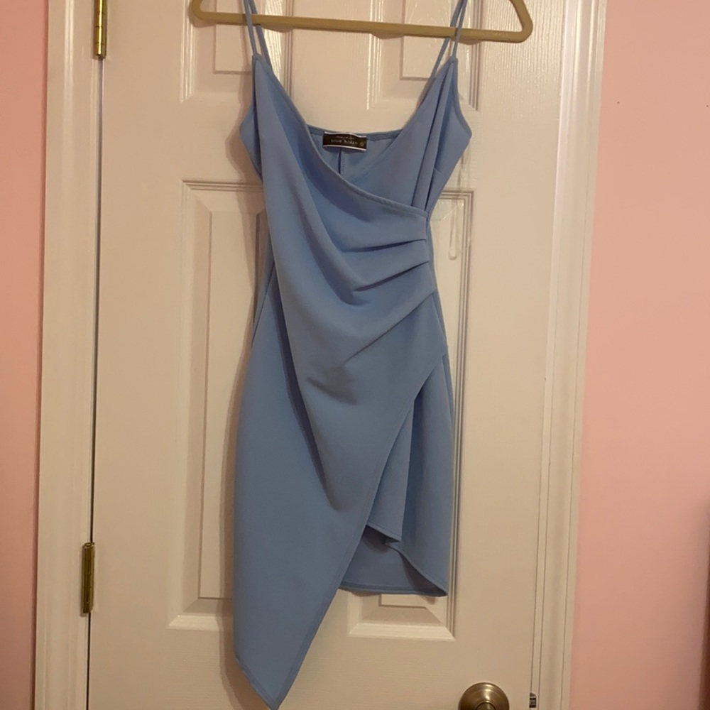 Blue/ periwinkle asymmetrical dress